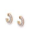 Mignonne Gavigan Mini Fiona Pearly Hoop Earrings In White