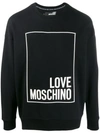 LOVE MOSCHINO BRANDED SWEATSHIRT