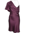 CUSHNIE one-shoulder silk dress