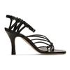 Christopher Esber Valetta Leather Sandals   In Black