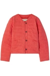 MARA HOFFMAN GINA QUILTED TENCEL AND ORGANIC COTTON-BLEND JACKET