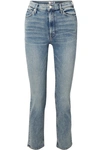 MOTHER THE DAZZLER HIGH-RISE STRAIGHT-LEG JEANS