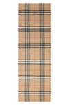 Burberry Lightweight Check Wool And Silk Scarf In Archive Beige
