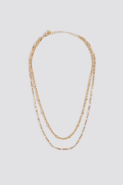 Na-kd Layered Fine Chain Necklaces - Gold