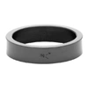 Le Gramme Black Polished Ceramic 'le 3 Grammes' Ribbon Ring