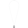 Le Gramme 21/10ths Sterling Silver And Ceramic Necklace In Black