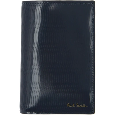 Paul Smith Grey Sliced Bifold Card Holder In 70-grey