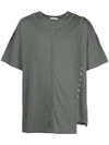 AMBUSH Layered cotton t-shirt GREEN,12111846