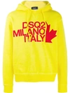 DSQUARED2 MILANO ITALY HOODIE