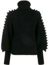 TEMPERLEY LONDON CHRISSIE BOBBLE KNIT SWEATER