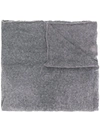 Transit Fine Knit Scarf In Grey