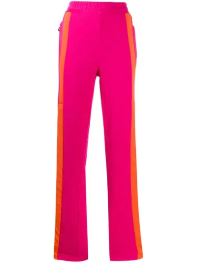 Fila Contrast Stripe Track Trousers In Pink