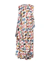 Balenciaga Layered Ruffled Printed Silk-satin Jacquard Dress In White