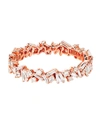 Suzanne Kalan 18k Rose Gold Mixed-cut Diamond Eternity Ring In Rose Gold