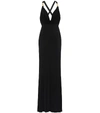 VERSACE EMBELLISHED SATIN GOWN,P00412745