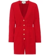 GUCCI WOOL AND SILK PLAYSUIT,P00415999