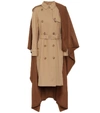 BURBERRY COTTON AND CASHMERE COAT,P00416580