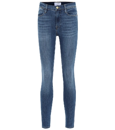 Frame Le High High-rise Skinny Jeans In Blue