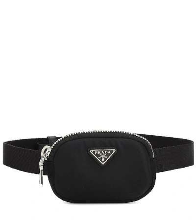 Prada Nylon Belt Bag In Black