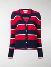 THOM BROWNE WIDE REPP STRIPE RELAXED CARDIGAN,FKC288A0108513906882