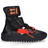 Off-white High-top Sneakers Nappa Moto Wrap Sneaker In Black