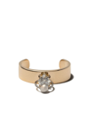 Delfina Delettrez 18kt Yellow And White Gold Two In One Diamond Earcuff In Yellow Gold/white Gold