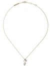 DELFINA DELETTREZ 18KT WHITE AND YELLOW GOLD TWO IN ONE DIAMOND NECKLACE