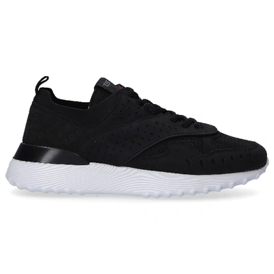 Tod's Perforated Lace-up Trainers In Black
