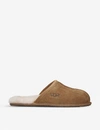 UGG UGG MENS BROWN SCUFF SHEEPSKIN SLIPPERS,29056500