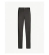 PAL ZILERI SLIM-FIT TAPERED WOOL-BLEND TROUSERS