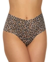 HANKY PANKY LEOPARD-PATTERN LACE RETRO THONG,PROD225160188