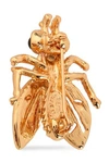 KENNETH JAY LANE KENNETH JAY LANE WOMAN GOLD-TONE, CRYSTAL AND STONE BROOCH GOLD,3074457345620820447