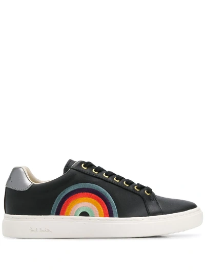 Paul Smith Embroidered Trainers In Black