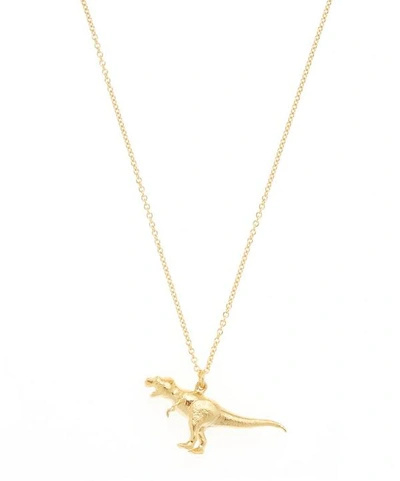 Alex Monroe Gold-plated Tyrannosaurus Rex Pendant Necklace