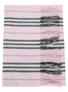 BURBERRY ICON STRIPED PATTERN CASHMERE SCARF,11086545