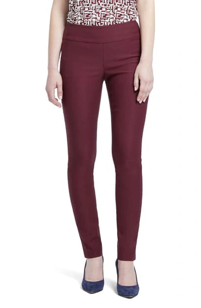 Nic + Zoe Wonderstretch Slim Leg Pants In Port