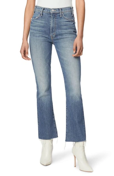 Mother The Hustler High-rise Frayed Hem Ankle Jeans In We All Scream
