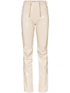 GMBH ZIP DETAILED STRAIGHT LEG TROUSERS