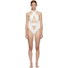 AGENT PROVOCATEUR AGENT PROVOCATEUR WHITE ANJA ONE-PIECE SWIMSUIT