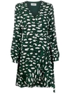 Essentiel Antwerp Leopard Print Dress In T2bl Green