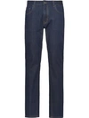 PRADA MID-RISE STRAIGHT JEANS