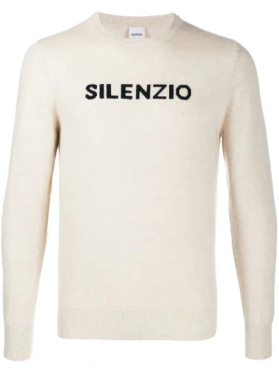 Aspesi Silenzio Intarsia Jumper In Neutrals