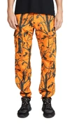 Carhartt Aviation Cargo Pants In Orange Camo Tree Rinsed
