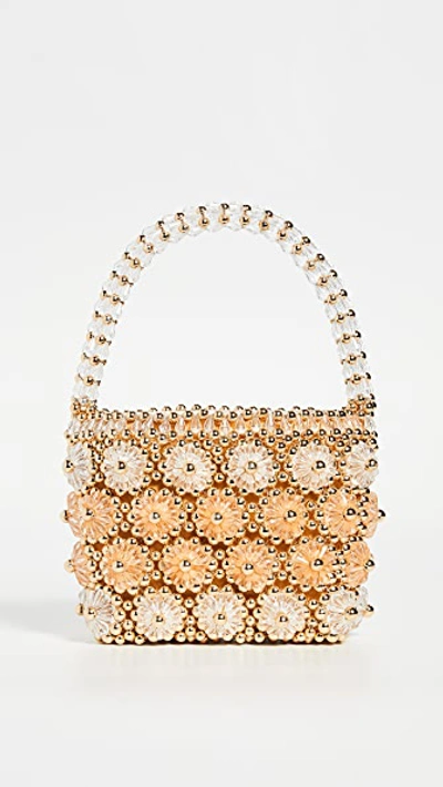 Shrimps Shelly Beaded Top Handle Bag In Gold