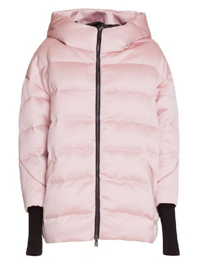 Ahirain Duchesse Oversize Down Jacket In Rosa