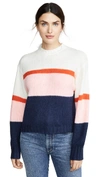 REBECCA MINKOFF LILIANA STRIPED SWEATER