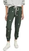 THE GREAT THE CROPPED SWEATtrousers WITH WILDFLOWER EMBROIDERY
