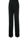 Dolce & Gabbana High-waisted Flared Trousers In Black