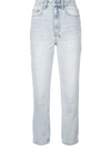 KSUBI HIGH RISE CROPPED JEANS