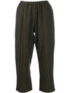 APUNTOB STRIPED CROPPED TROUSERS